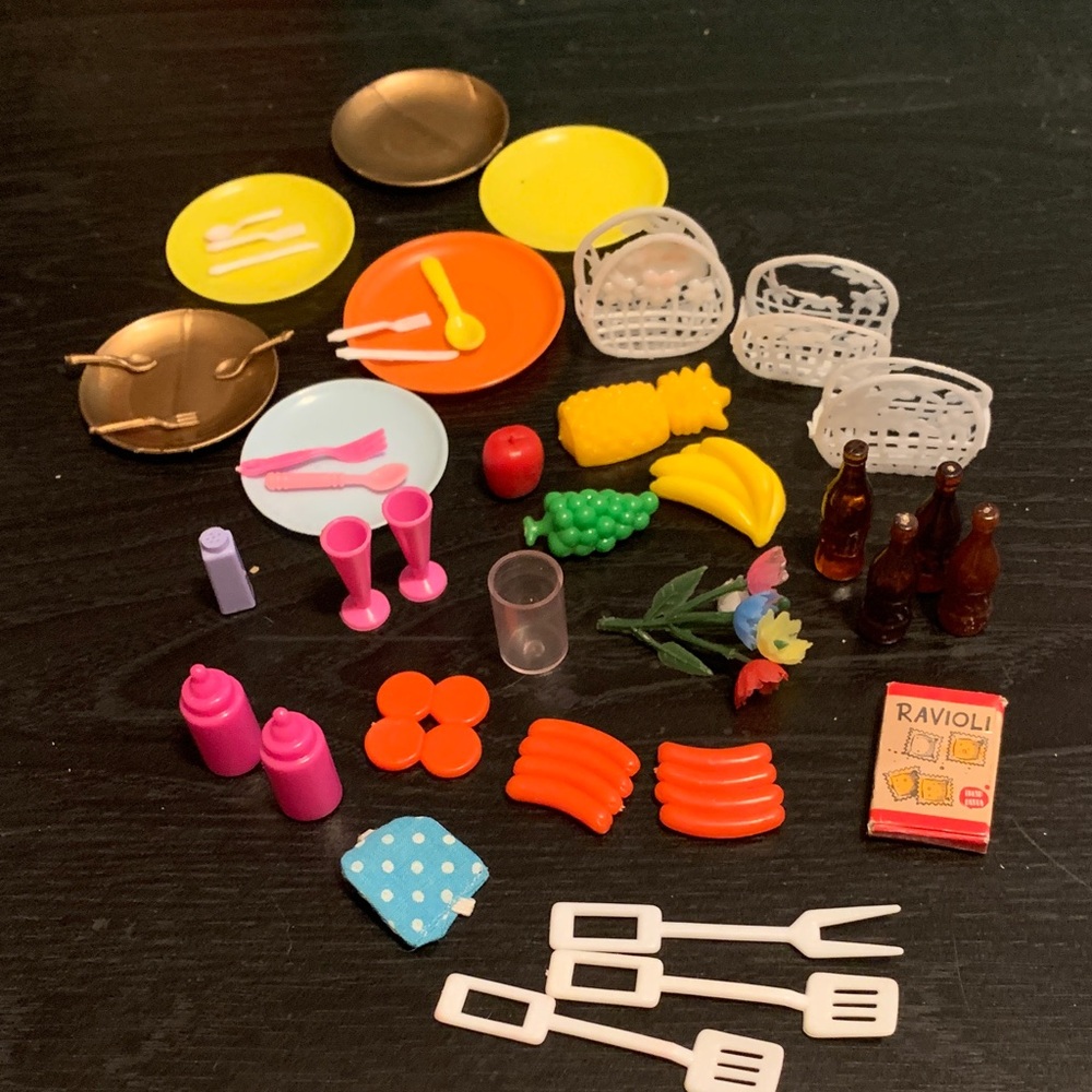 40+ Vintage Barbie Accessories -Food/Cooking Themed
